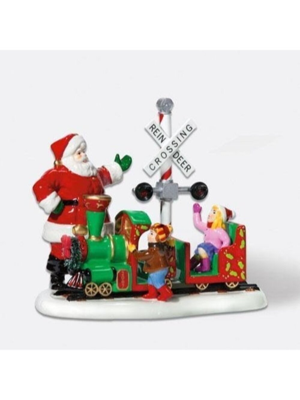 Department 56 Christmas Village Santa Comes to Town, 2007 Train Figure 55428 NIB